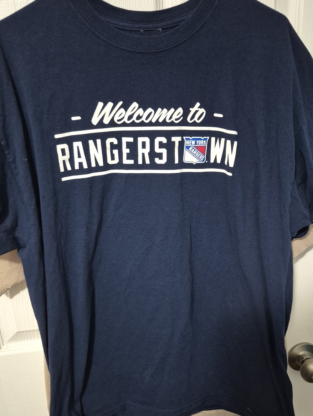 Welcome to Rangerstown Navy Graphic Tee -
